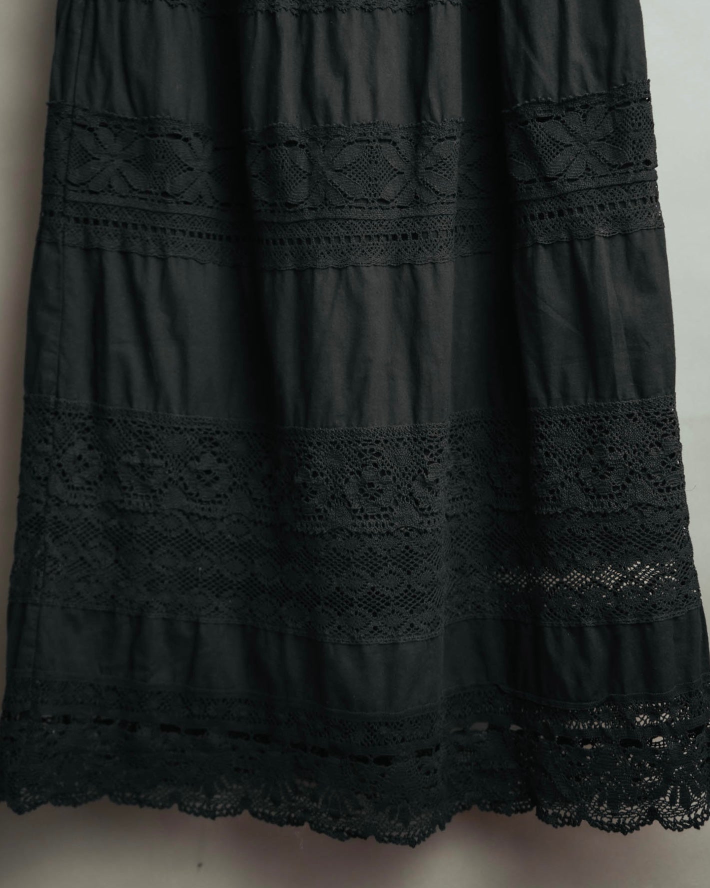 -SPECIAL- “tricot COMME des GARÇONS“ 2002SS Lace panel gathered skirt