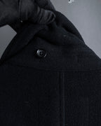 "YOHJI YAMAMOTO" Straight line stand collar coat