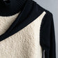 "BALENCIAGA" Boa switching design turtleneck knit pullover