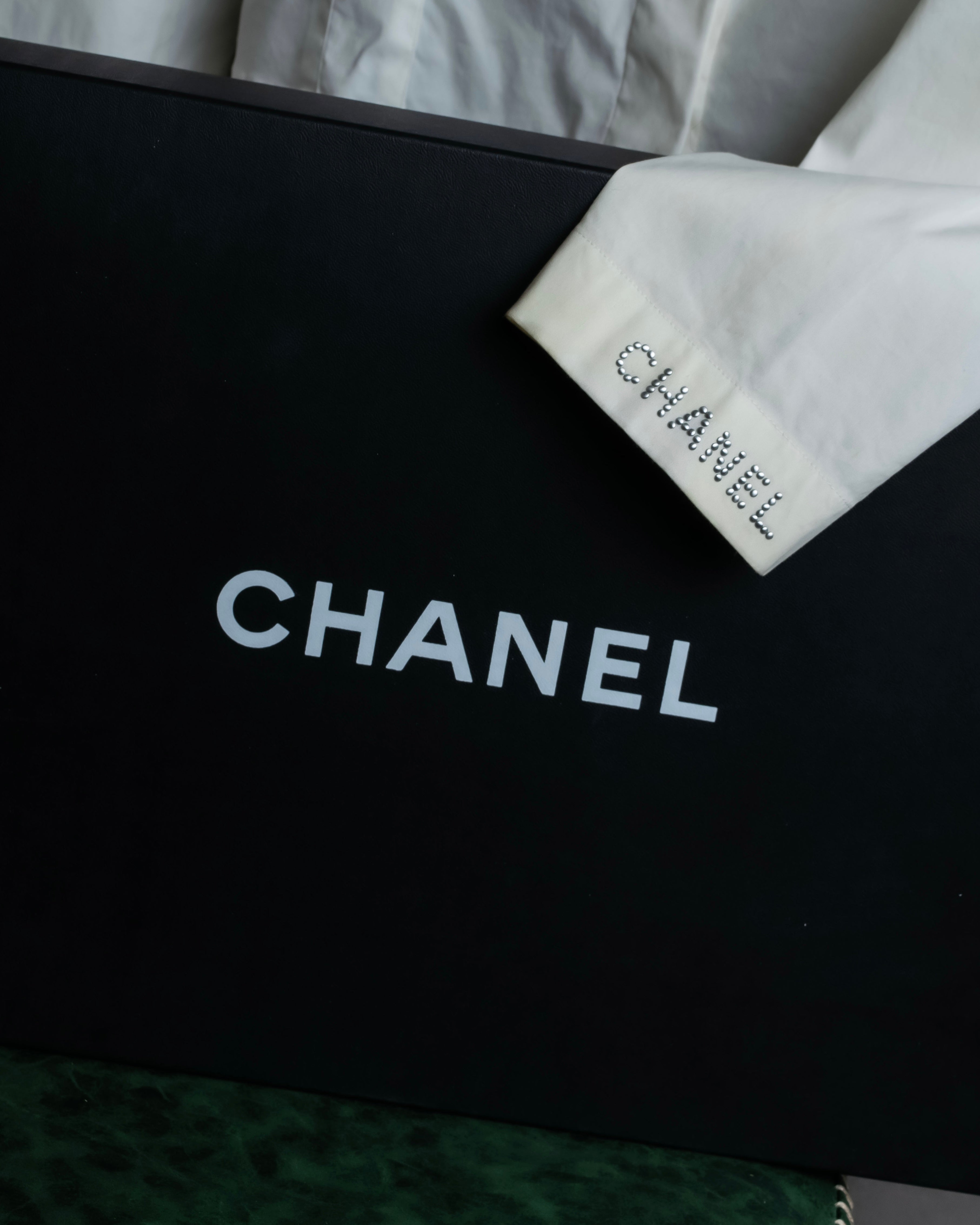 "CHANEL" 2005SS logo studs design shirt jacket