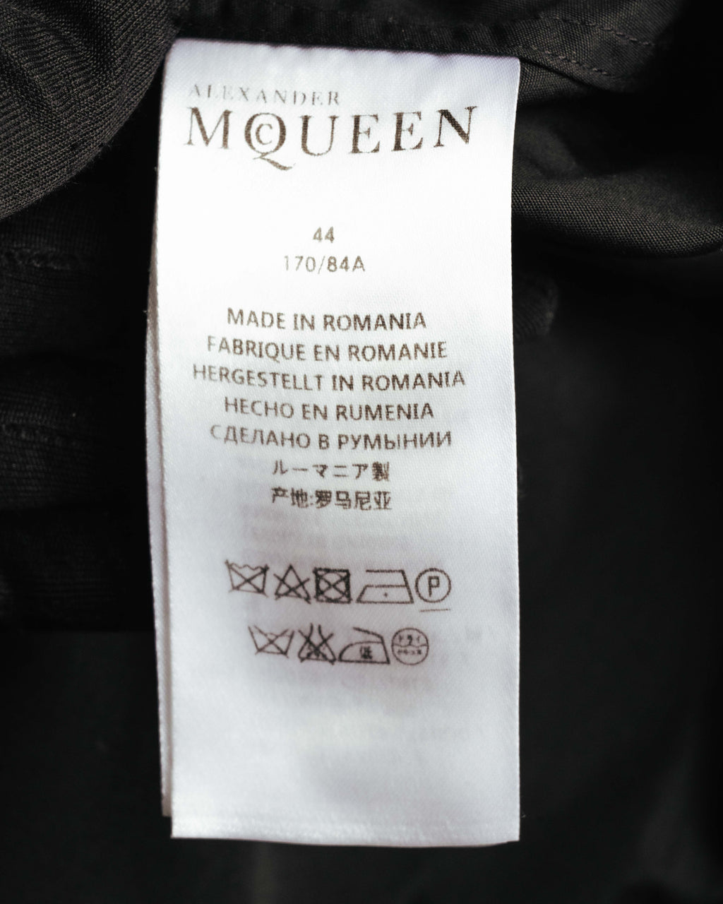 “Alexander McQueen” 10’s Layered double-collar contrast trim shirt
