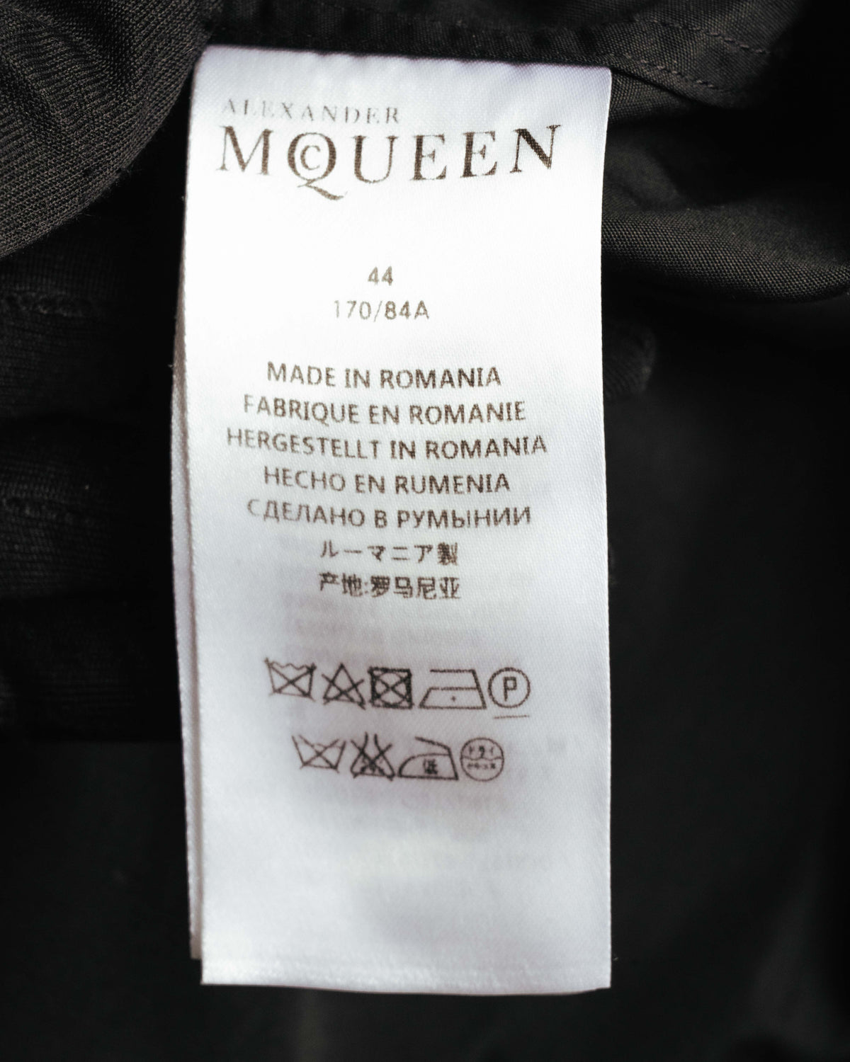 “Alexander McQueen” 10’s Layered double-collar contrast trim shirt