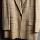 "Christian Dior" Glen check pattern beautiful shape tailored jacket