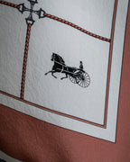 "CELINE" Horse-drawn carriage design silk scarf
