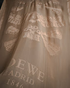 "LOEWE" 00’s-10’s sheer anagram jacquard logo scarf