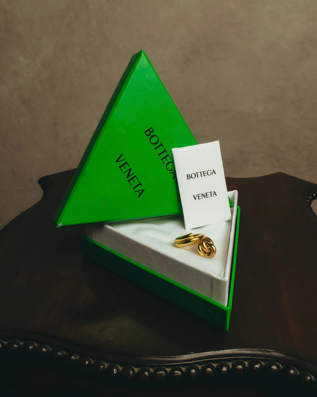 -SPECIAL- “BOTTEGA VENETA” 2021-2025 Gold tone sculptural knot ring