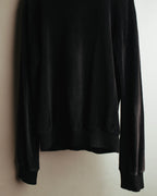 "Véronique Branquinho" 90's-00's Cotton velour v-neck sweatshirt