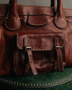 "Chloé" 00's Cognac leather top handle bag