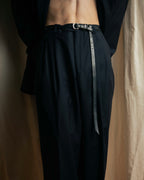 "YVES SAINT LAURENT" Classical tailoring shadow stripe pattern set up