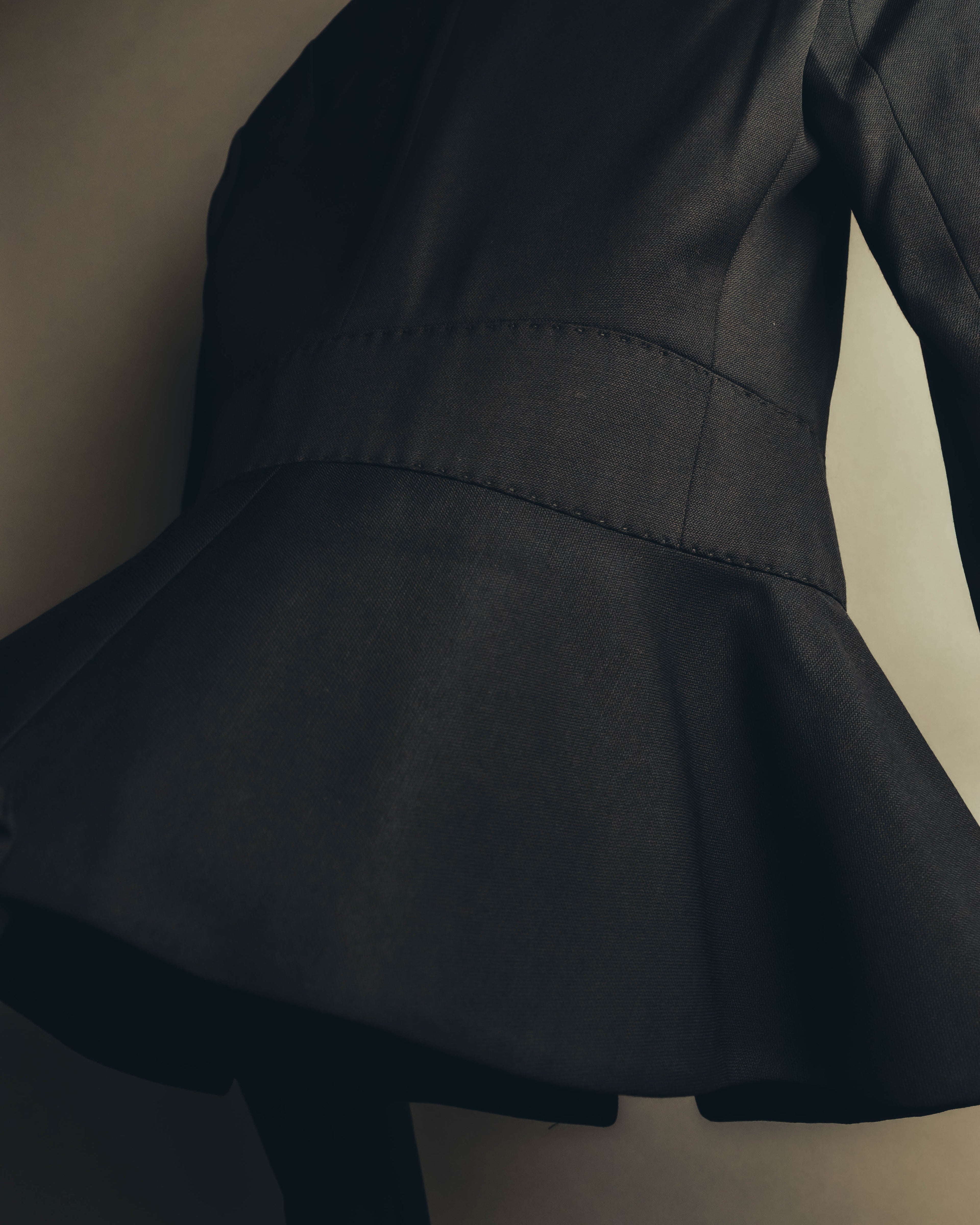 "CELINE" 00's Fitted peplum wool blazer