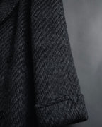 Abrigo de mezcla de mohair de doble botonadura de los años 90 de Christian Dior MONSIEUR