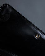 "GUCCI" Saddlery motif crisp design vintage leather shoulder bag