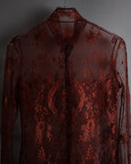 -SPECIAL- "HERMES" 00's Jean-Paul Gaultier Era Engineered Lace Shirt