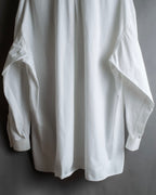 "JEAN PAUL GAULTIER" Cotton poplin stand-collar white shirt