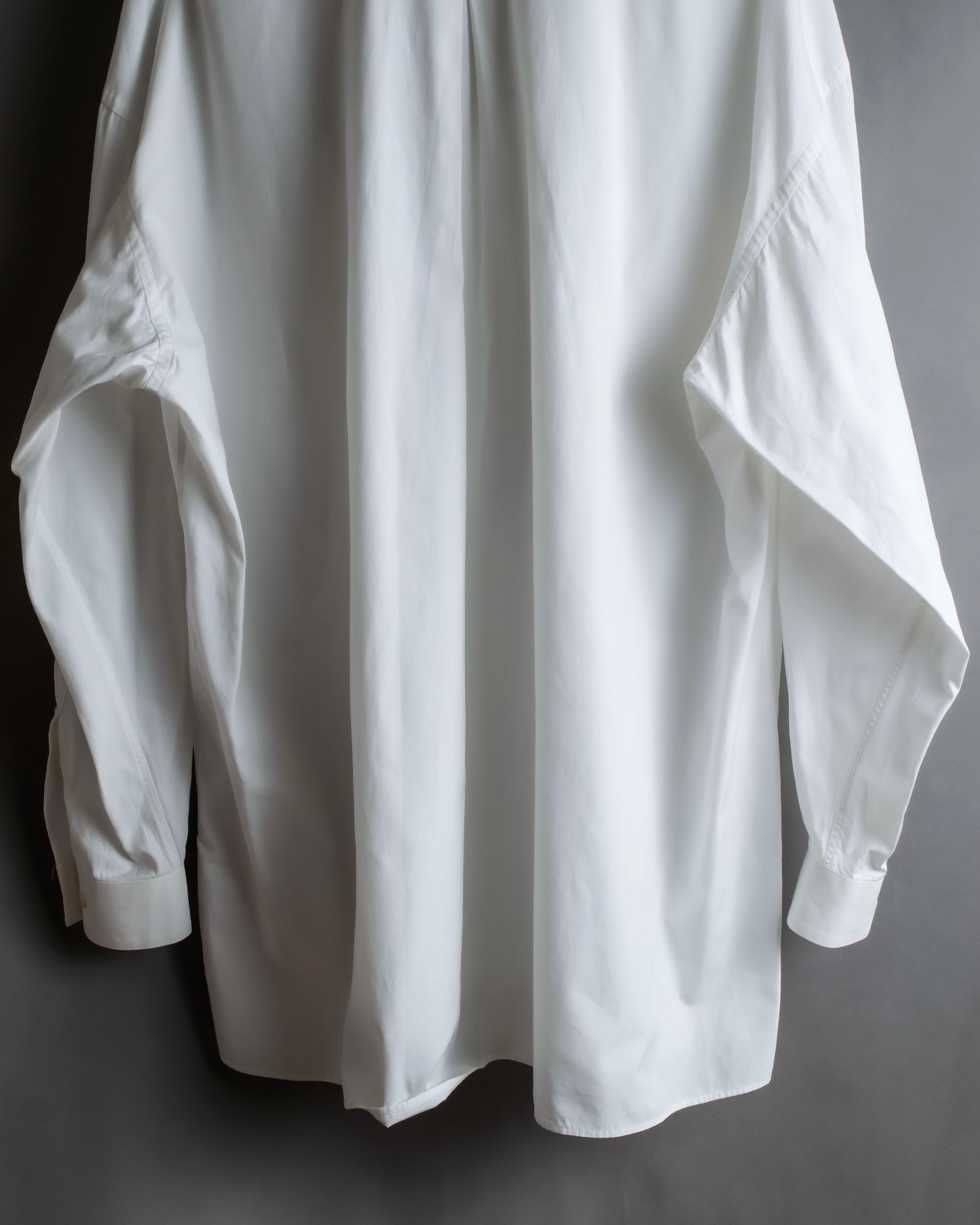 "JEAN PAUL GAULTIER" Cotton poplin stand-collar white shirt