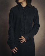 -SPECIAL- “Yves Saint Laurent rive gauche” 2001-2004 Suede lace-up safari dress