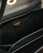 -SPECIAL- “GUCCI” 70’s-80’s Pigskin leather turn lock handbag