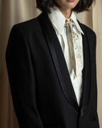 "BALENCIAGA" Structured tailored shawl collar jacket