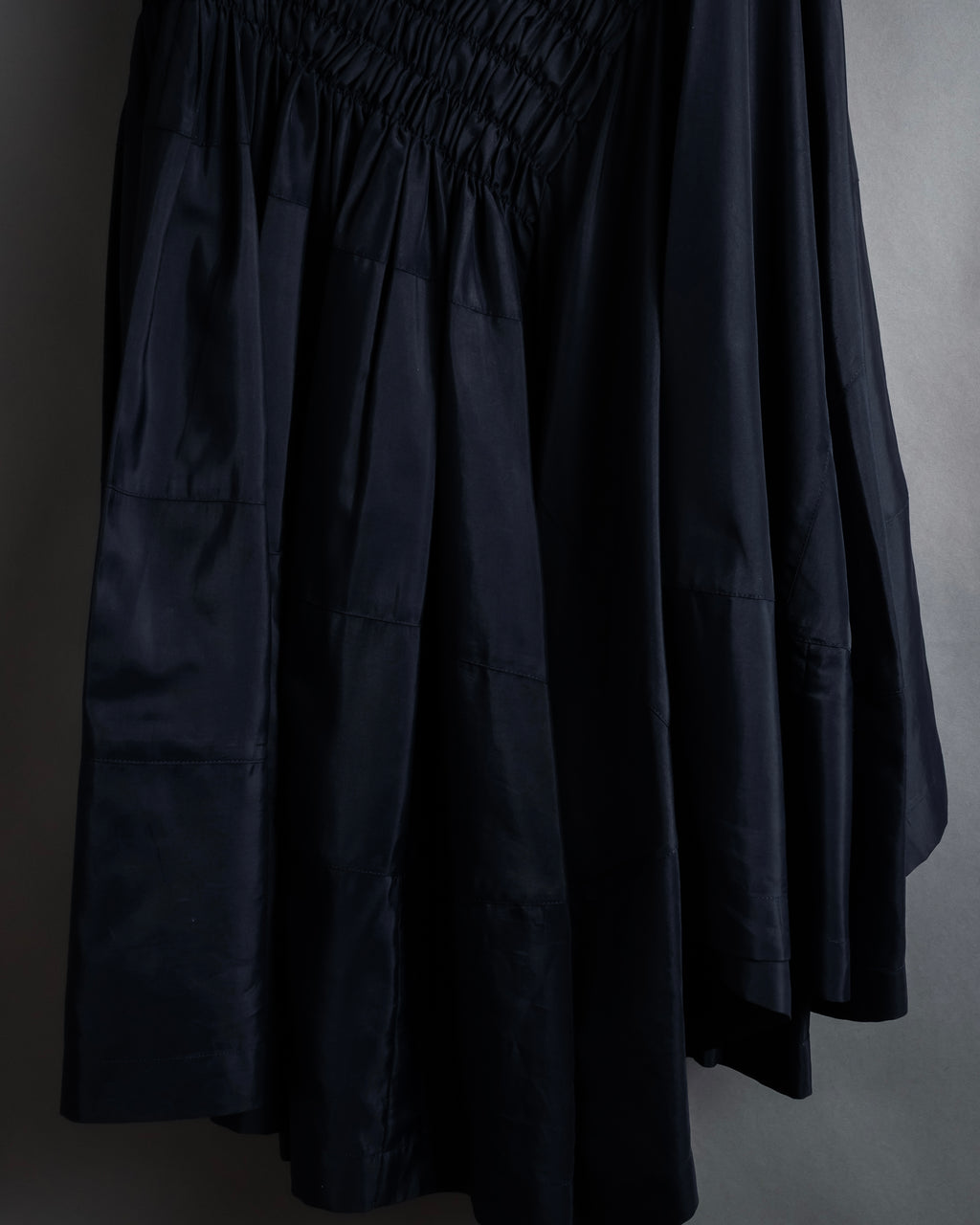 "COMME des GARÇONS" 90SS triacetate smocked asymmetric skirt