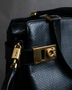 "Salvatore Ferragamo" Gancini motif monogram pattern 2-way shoulder bag