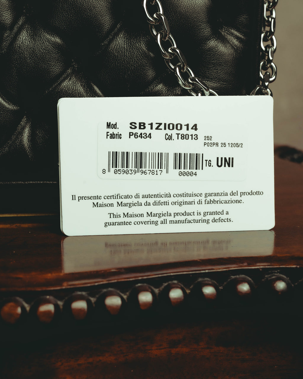 –SPECIAL– "Maison Margiela" 2020's Quilted leather chain shoulder bag