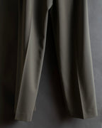 "HERMES" Margiela period silk wide straight slacks