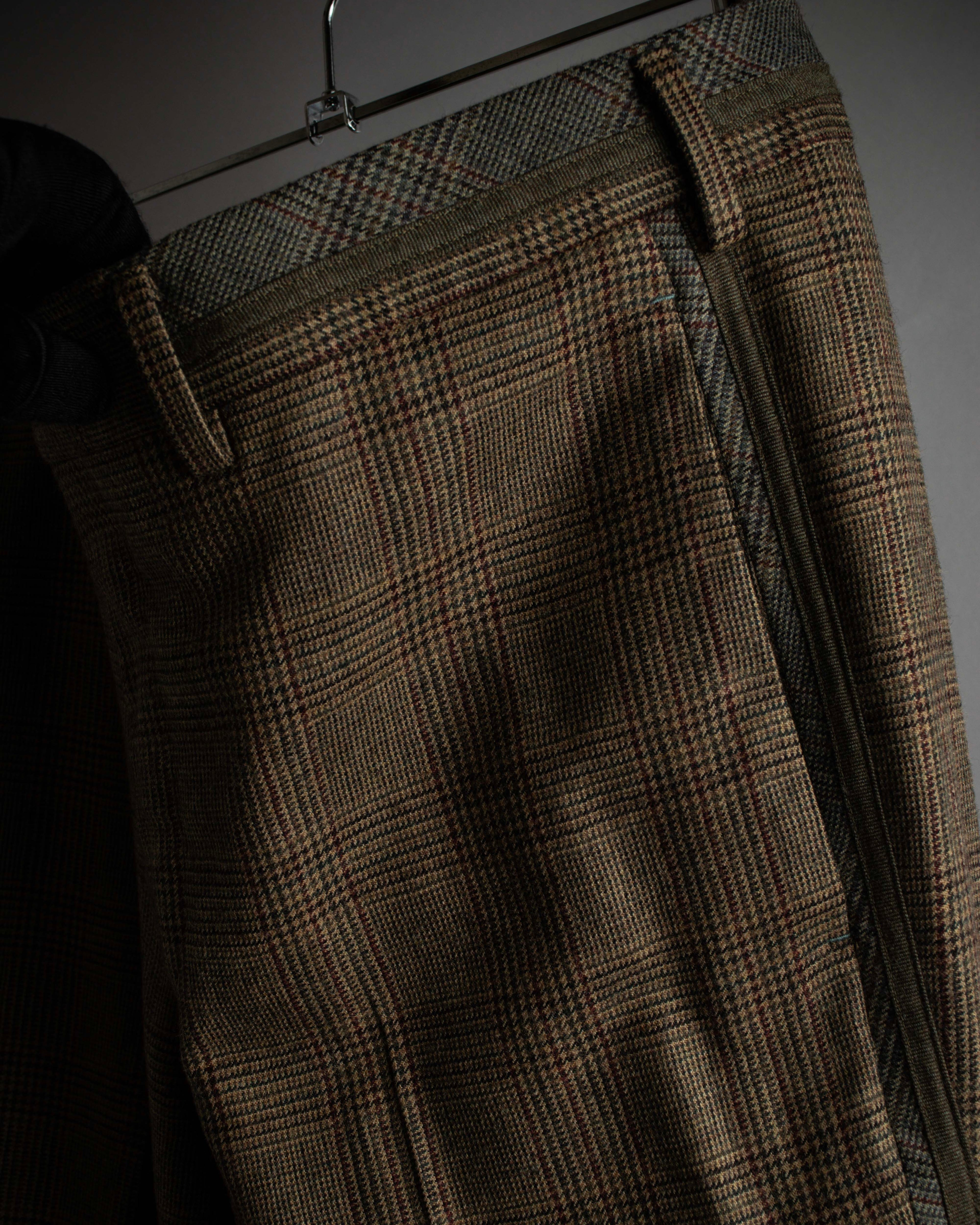 "PAUL SMITH" Flaming detail glen plaid set up