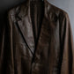 "GUCCI" Oversized calf leather tailored jacket