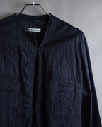 "JIL SANDER" Washer finish flat pocket design jacket