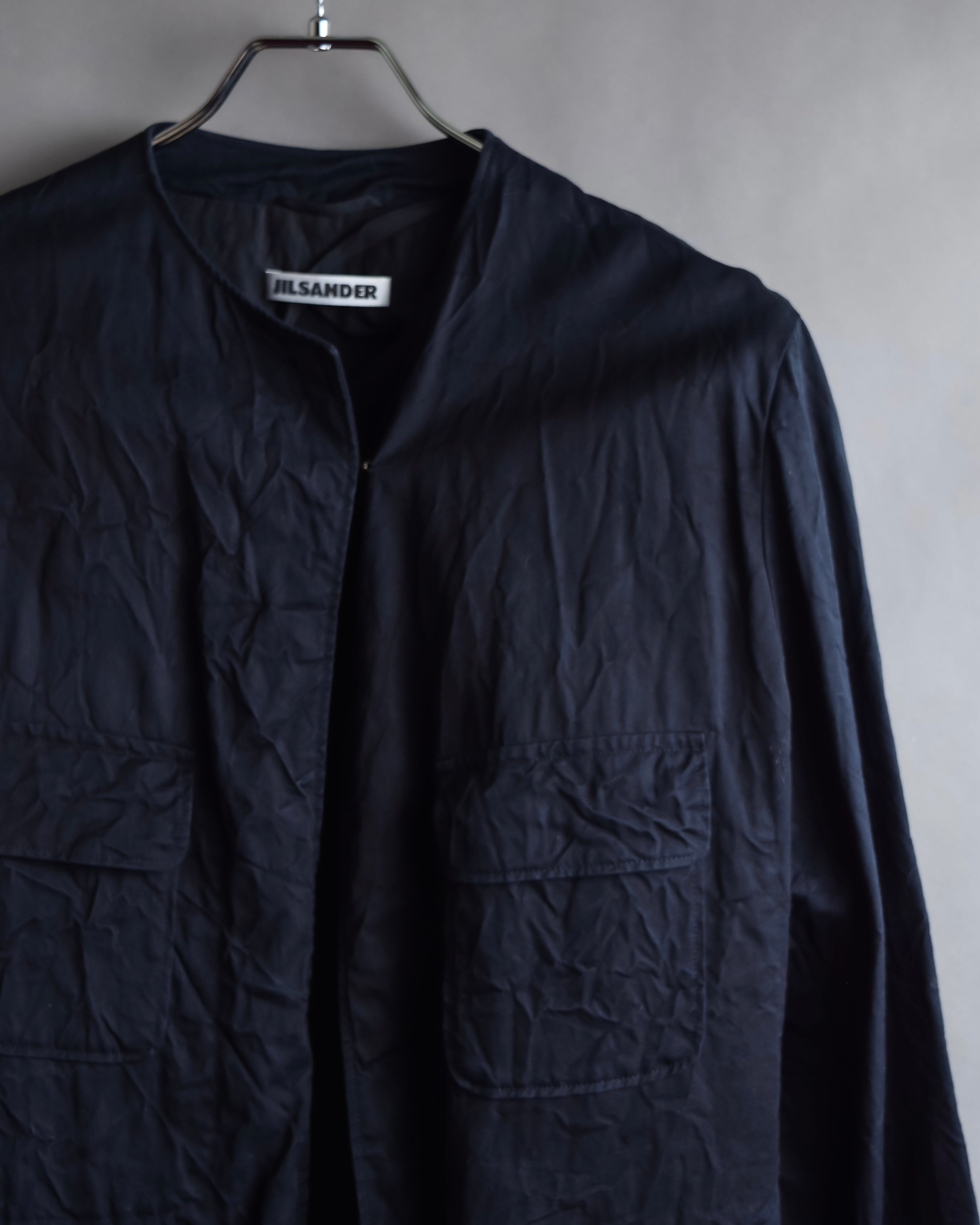 "JIL SANDER" Washer finish flat pocket design jacket
