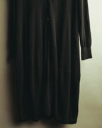 “Y’s for living” Late 2010’s-early 2020’s Draped cotton button-front long dress
