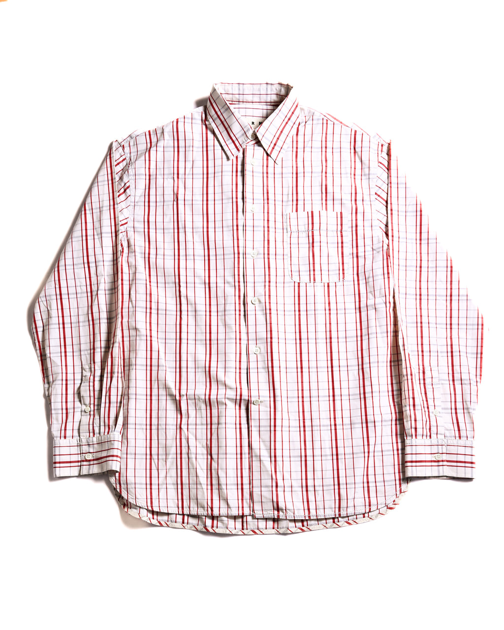MARNI/ 2018 Oversized Plaid Pattern Cotton Shirt