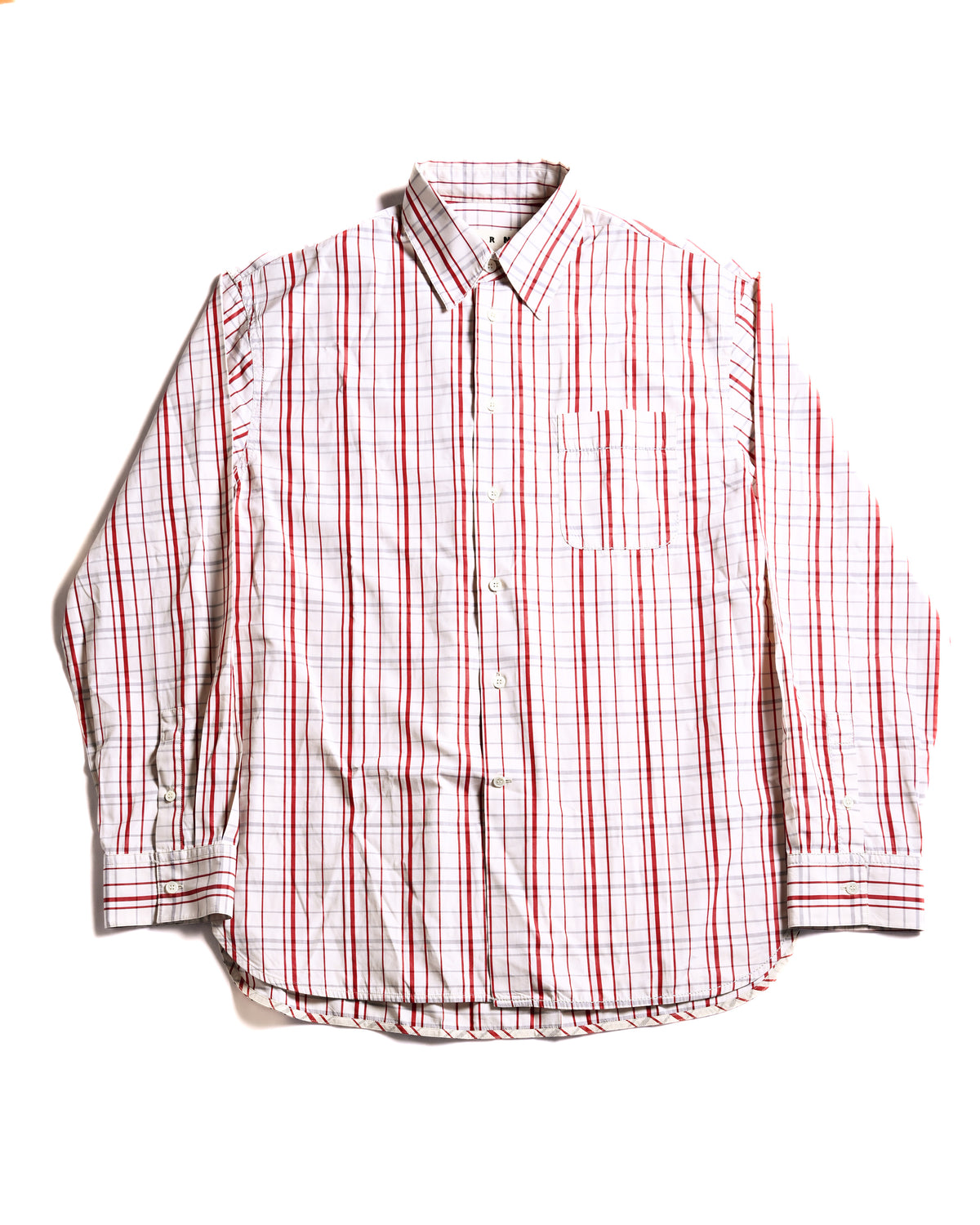 MARNI/ 2018 Oversized Plaid Pattern Cotton Shirt