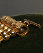 -SPECIAL- “Christian Dior” 70’s-80’s Five strand gold ball chain bracelet