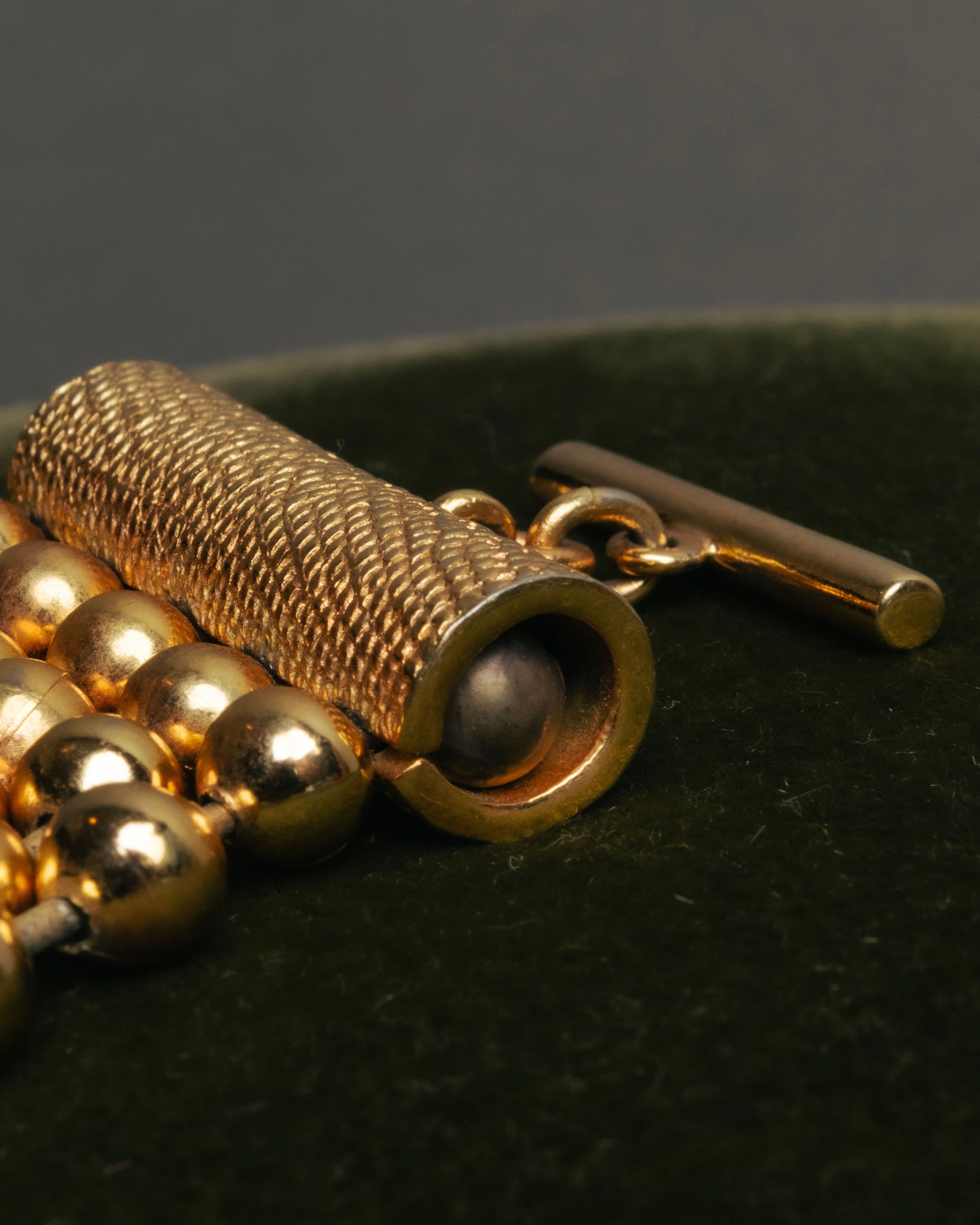 -SPECIAL- “Christian Dior” 70’s-80’s Five strand gold ball chain bracelet