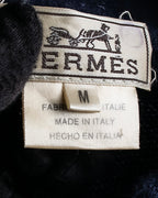 Hermès Camiseta de punto de cachemira azul marino hermosa