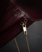“Christian Dior” 1980’s-1990’s CD logo envelope chain bag