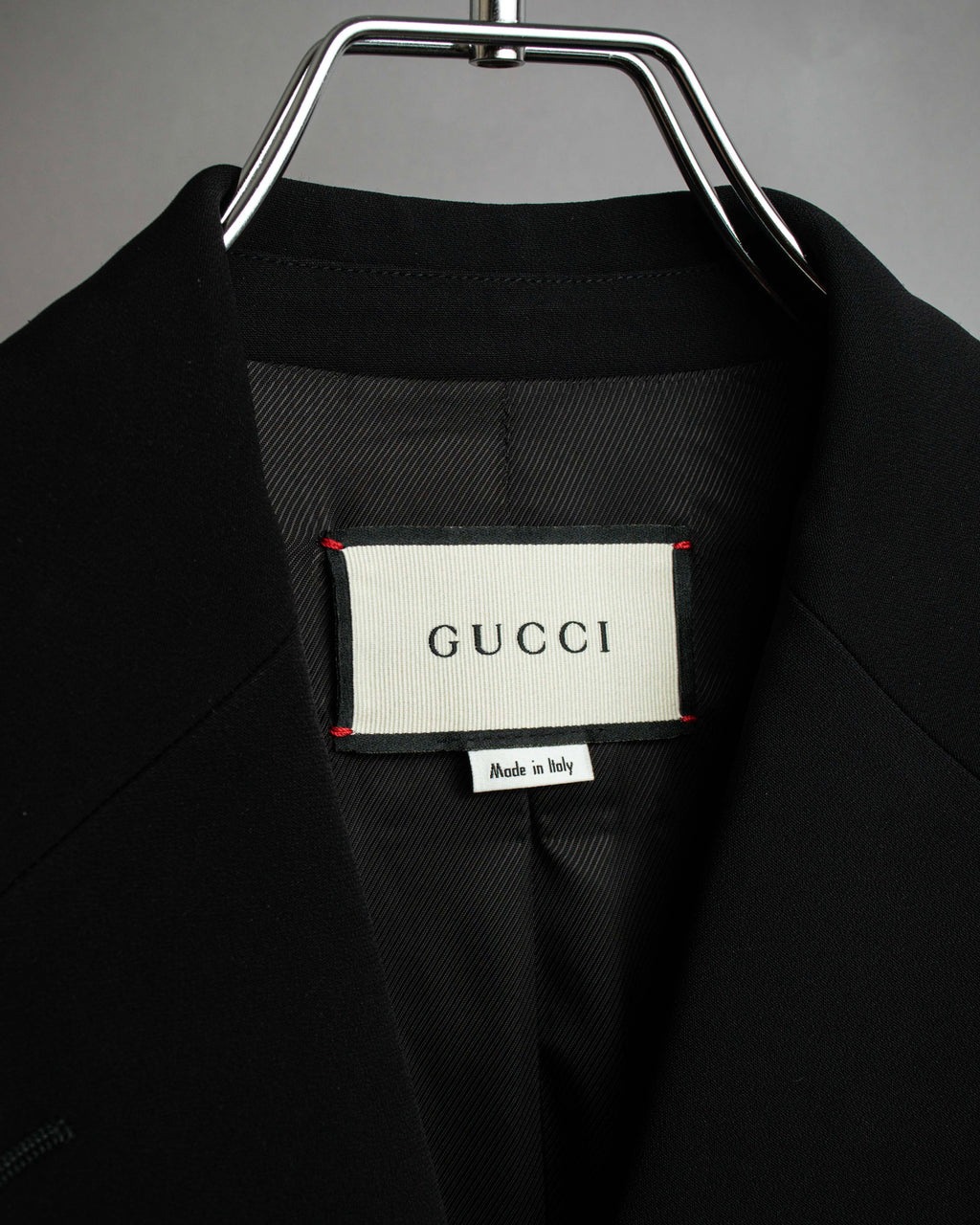 "GUCCI" Michele period stand collar modified design tailored jacket