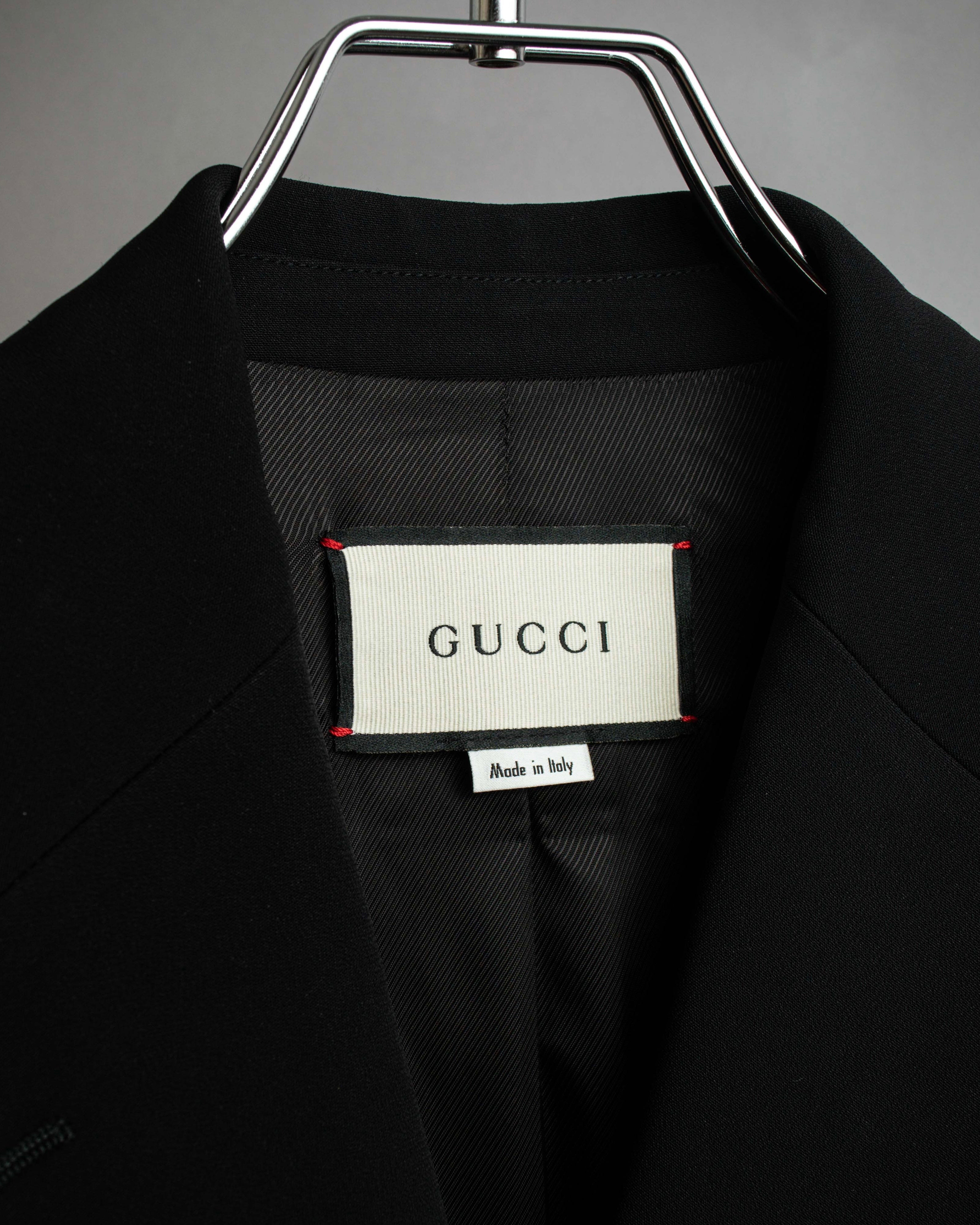 "GUCCI" Michele period stand collar modified design tailored jacket