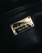 Salvatore Ferragamo Studded Gancini Top Handle Bag