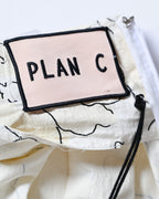 PLAN C/ Big Blooms cotton Popeline Long Skirt