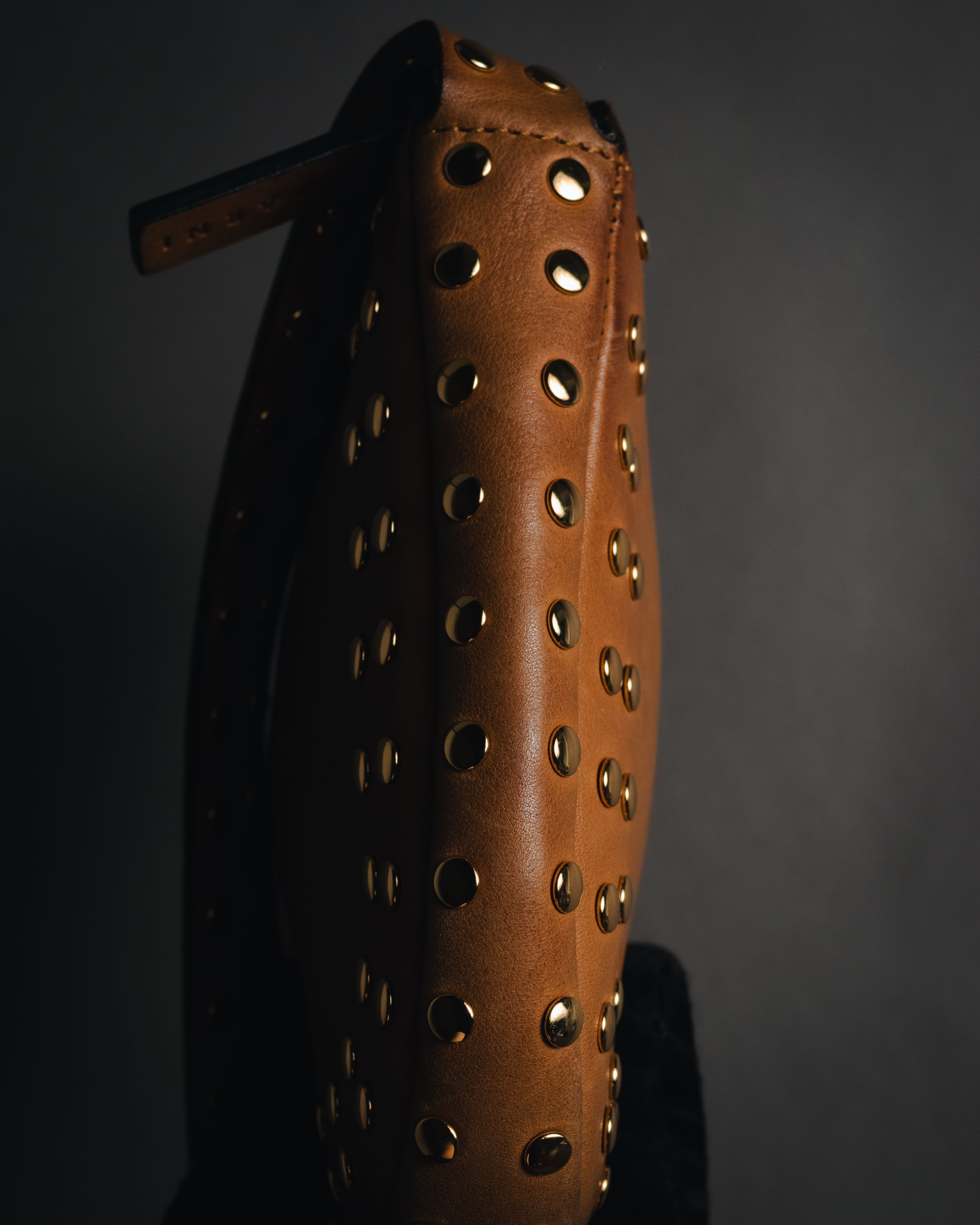 "MARNI" 2010’s-20’s studded leather shoulder bag