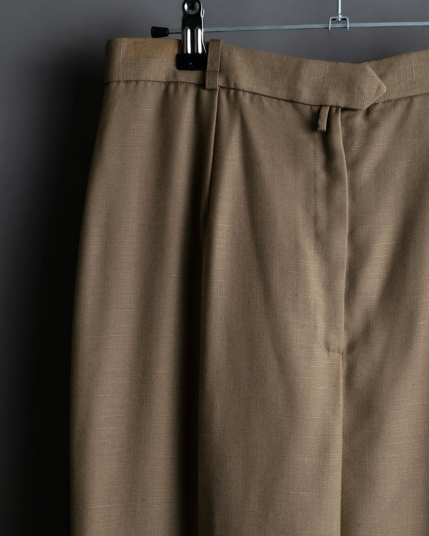 "Christian Dior" Center press wide tapered slacks