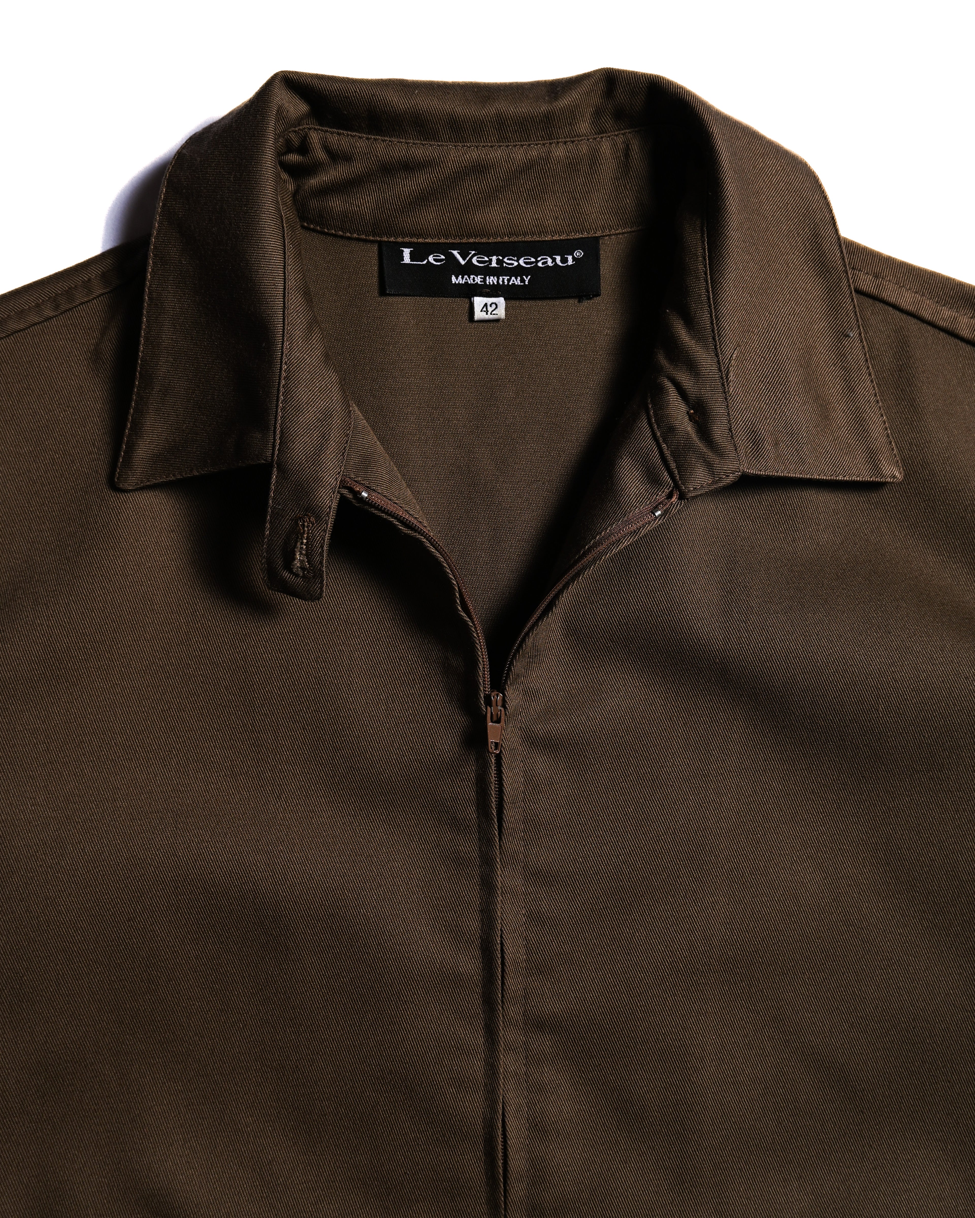 VINTAGE/ Short Length Cotton Jacket Brown