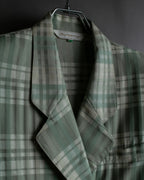"BURBERRYS" Mint green check pattern skirt type set up