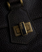 “FENDI” 2010’s Architectural grained leather 3Jours bag