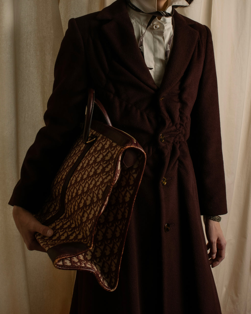 -SPECIAL- "JEAN PAUL GAULTIER"
 1990's-00's Gathered tuck shape design long coat