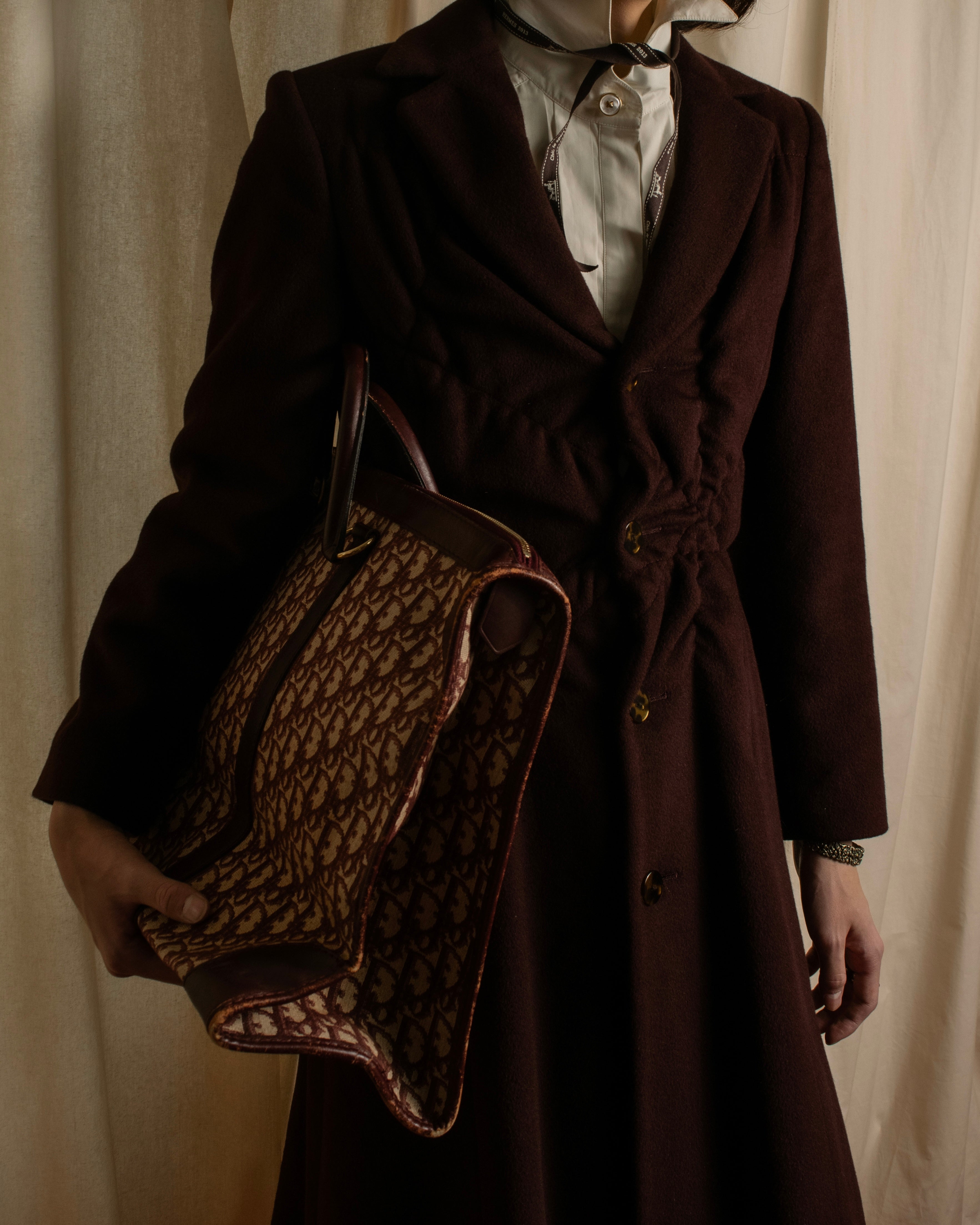 -SPECIAL- "JEAN PAUL GAULTIER"
 1990's-00's Gathered tuck shape design long coat