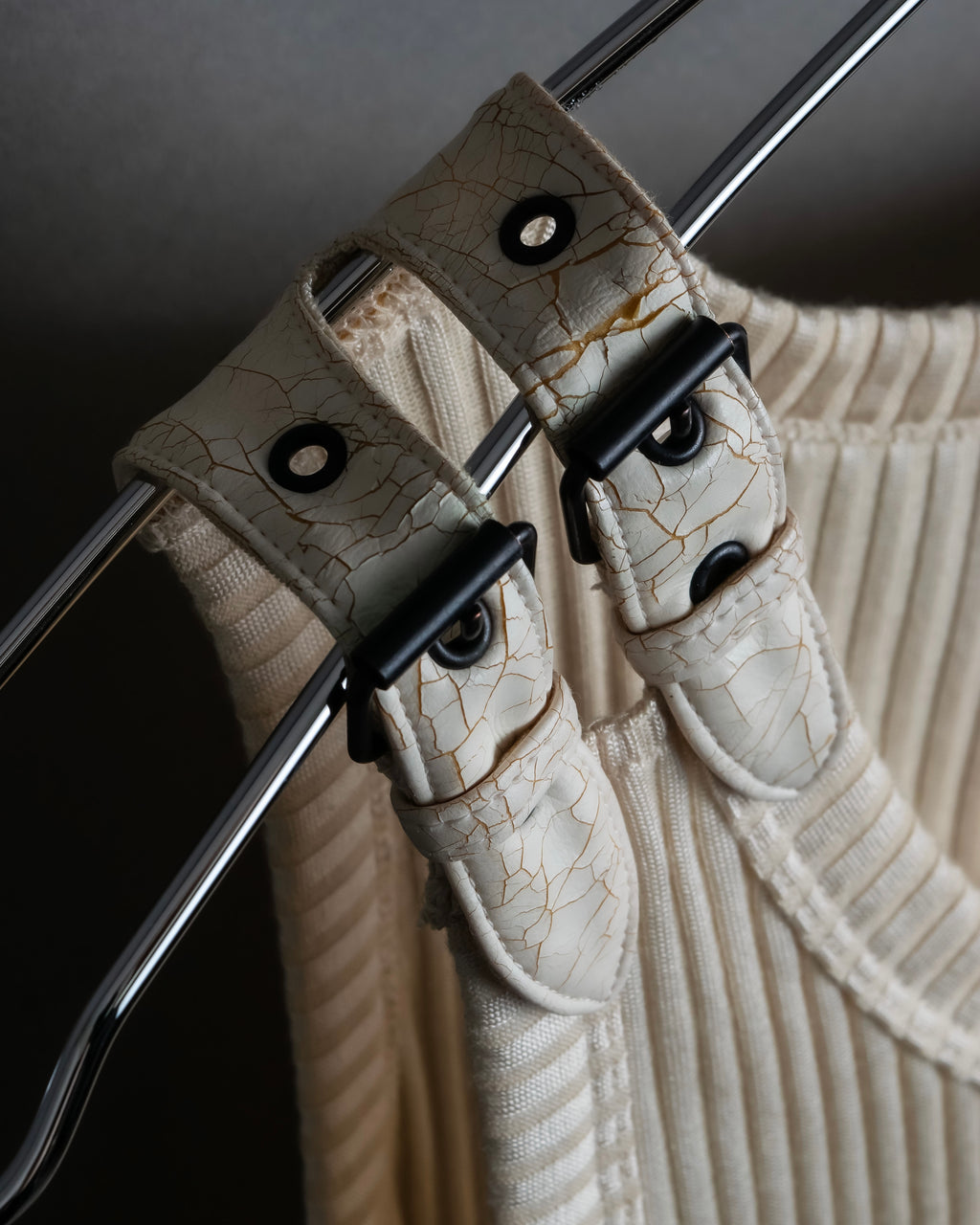 “Jean Paul Gautier” Double belted shoulder designed tank top