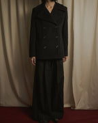 Abrigo doble botonadura estilo pea coat de los años 90-00 de "Max Mara"